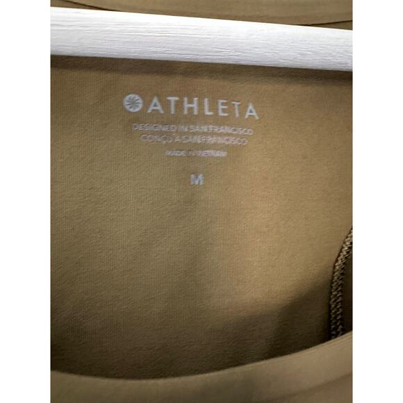 ATHLETA Pacer Mesh Olive Green Top size Medium - Picture 7 of 11